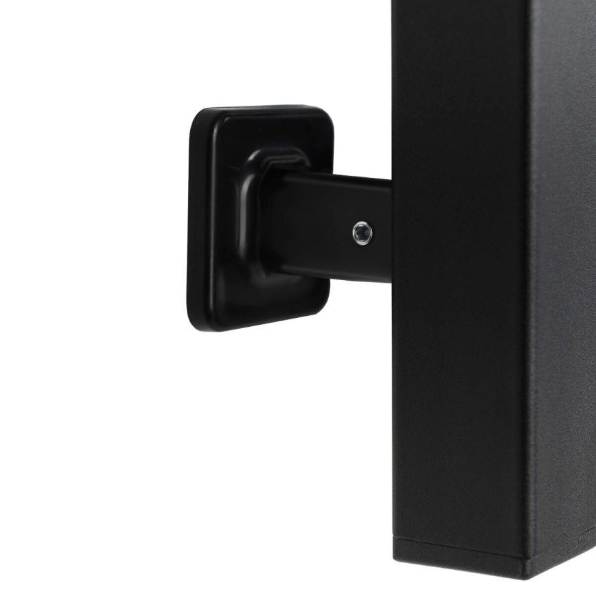 Električni sušilnik za brisače s termostatom SILOUETTE 70 W 120x9 cm, črn, desni