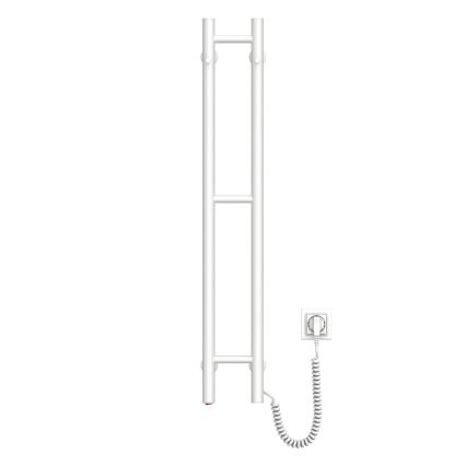 Električni sušilnik za brisače SILOUETTE 46W 100x16 cm bela desna