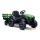 Električni traktor s prikolico 2x30W/7000 mAh črna/zelena + Daljinski upravljalnik