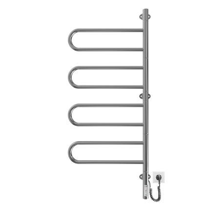 Električni vrtljiv sušilnik za brisače TRISTAR 105W/230V 100x44,5cm IP44 nerjavno jeklo/sijajni krom