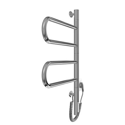 Električni vrtljiv sušilec za brisače TRISTAR 75W/230V 60x44,5 cm IP44 nerjaveče jeklo/sijajni krom