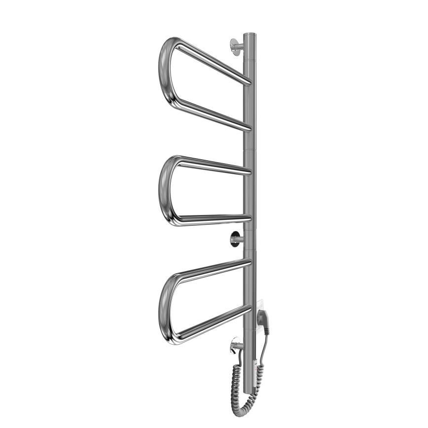 Električni vrtljiv sušilnik za brisače TRISTAR 80W/230V 80x44,5 cm IP44 nerjaveče jeklo/poliran krom