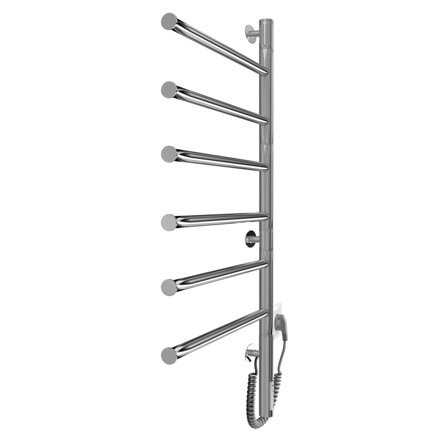 Električni vrtljivi grelec za brisače VEER 80W/230V 80x44,5 cm nerjavno jeklo/sijajni krom