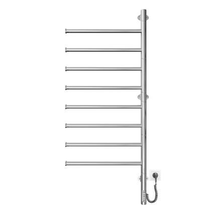 Električni vrtljiv sušilec za brisače VEER 95W/230V 102,5x44,5 cm nerjaveče jeklo/sijajni krom