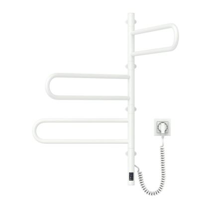 Električni vrtljiv sušilnik za brisače z termostatom FOUETTE 120W 80x49 cm bela