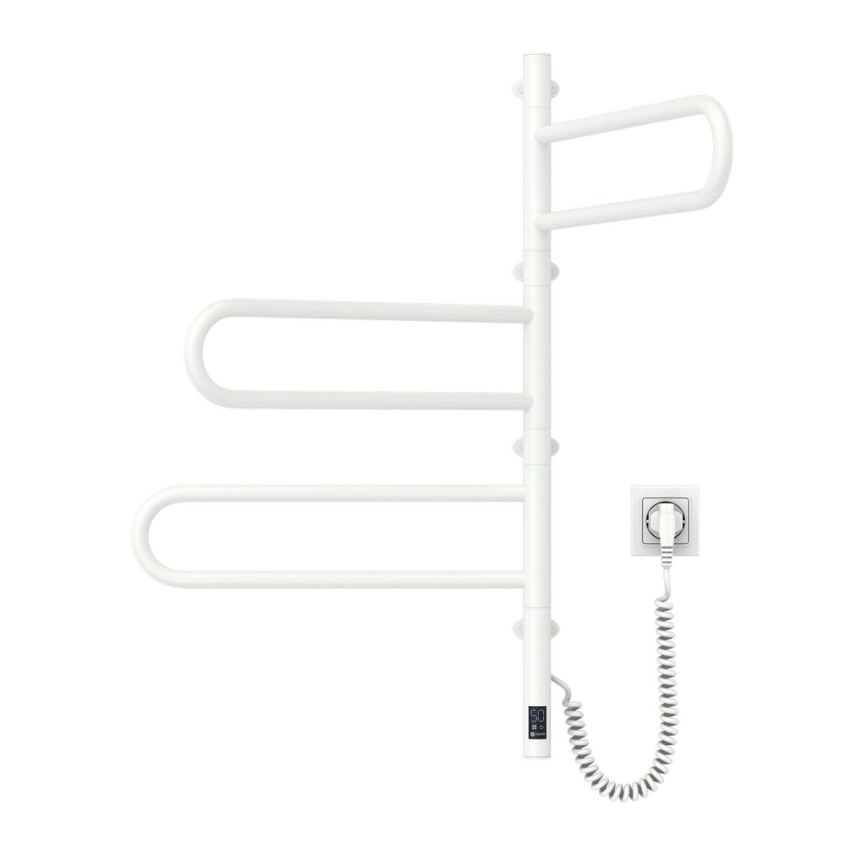Električni vrtljiv sušilnik za brisače z termostatom FOUETTE 120W 80x49 cm bela