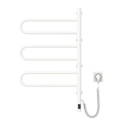 Električni vrtljiv sušilnik za brisače z termostatom FOUETTE 120W 80x49 cm bela