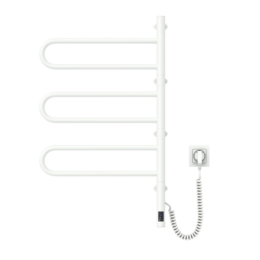 Električni vrtljiv sušilnik za brisače z termostatom FOUETTE 120W 80x49 cm bela