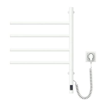 Električni vrtljivi sušalnik za brisače s termostatom ARABESQUE 150W/230V 64,6 cm IP44 bela