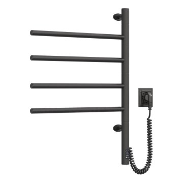 Električni vrtljivi sušalnik za brisače s termostatom ARABESQUE 150W/230V 64,6 cm IP44 črna