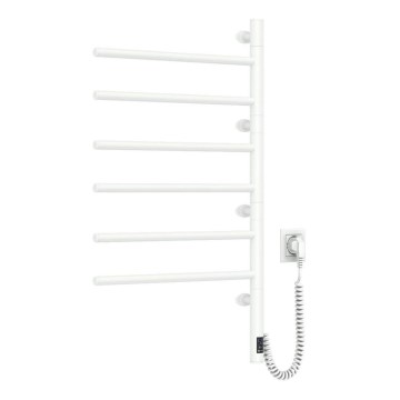 Električni vrtljivi sušalnik za brisače s termostatom ARABESQUE 196W/230V 81,8 cm IP44 bela