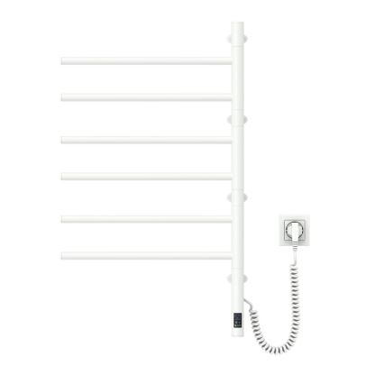Električni vrtljivi sušalnik za brisače s termostatom ARABESQUE 196W/230V 81,8 cm IP44 bela