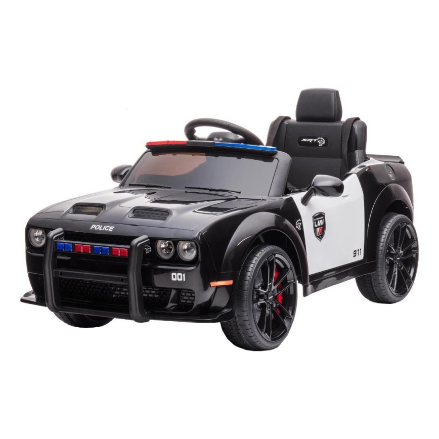 Električno avto Dodge Challenger Policija 50W/4500 mAh črno/belo
