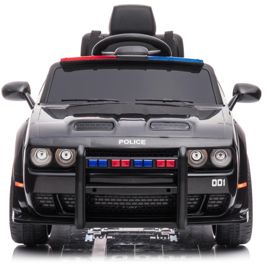 Električno avto Dodge Challenger Policija 50W/4500 mAh črno/belo