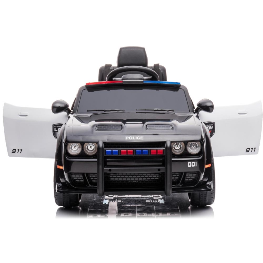 Električno avto Dodge Challenger Policija 50W/4500 mAh črno/belo