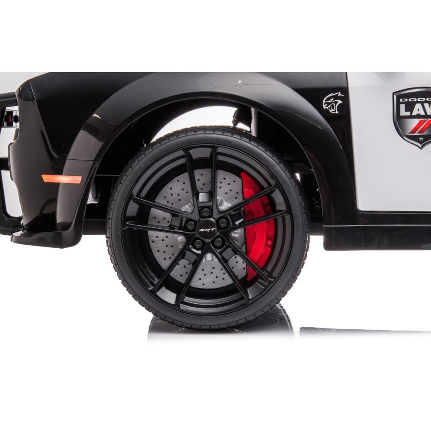 Električno avto Dodge Challenger Policija 50W/4500 mAh črno/belo