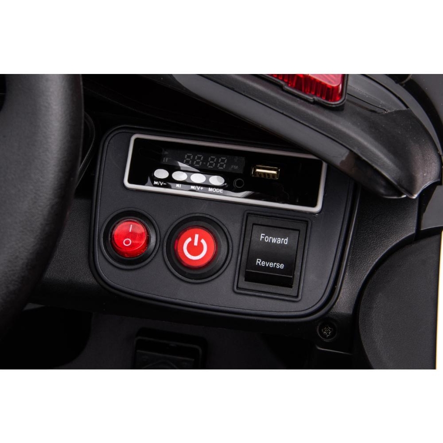 Električno avto Dodge Challenger Policija 50W/4500 mAh črno/belo