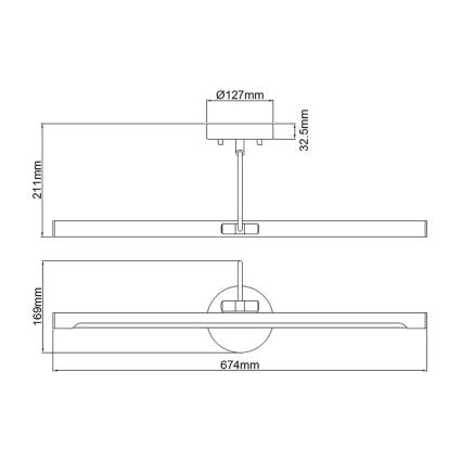 Elstead ALTON-PL-L-BLK - LED Svetilka za sliko ALTON LED/10W/230V črna