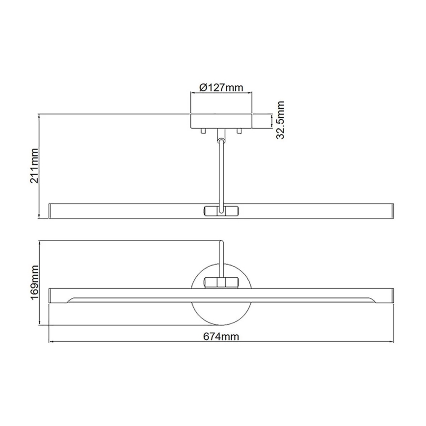 Elstead ALTON-PL-L-BLK - LED Svetilka za sliko ALTON LED/10W/230V črna