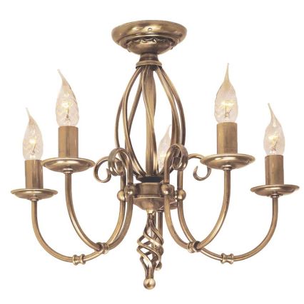 Elstead - Lestenec na verigi ARTISAN 5xE14/60W/230V