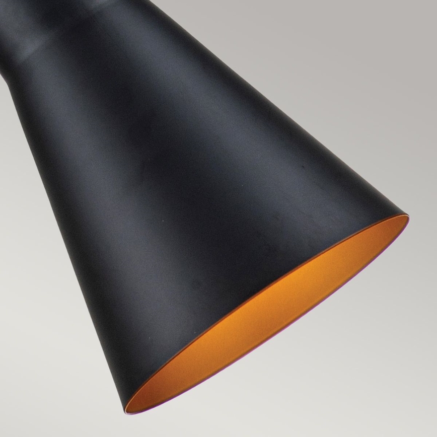 Elstead - Lestenec na vrvici ETOILE 1xE27/60W/230V pr. 17,8 cm črna