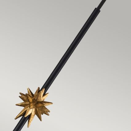 Elstead - Lestenec na vrvici ETOILE 1xE27/60W/230V pr. 17,8 cm črna