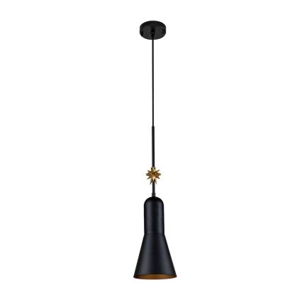 Elstead - Lestenec na vrvici ETOILE 1xE27/60W/230V pr. 17,8 cm črna