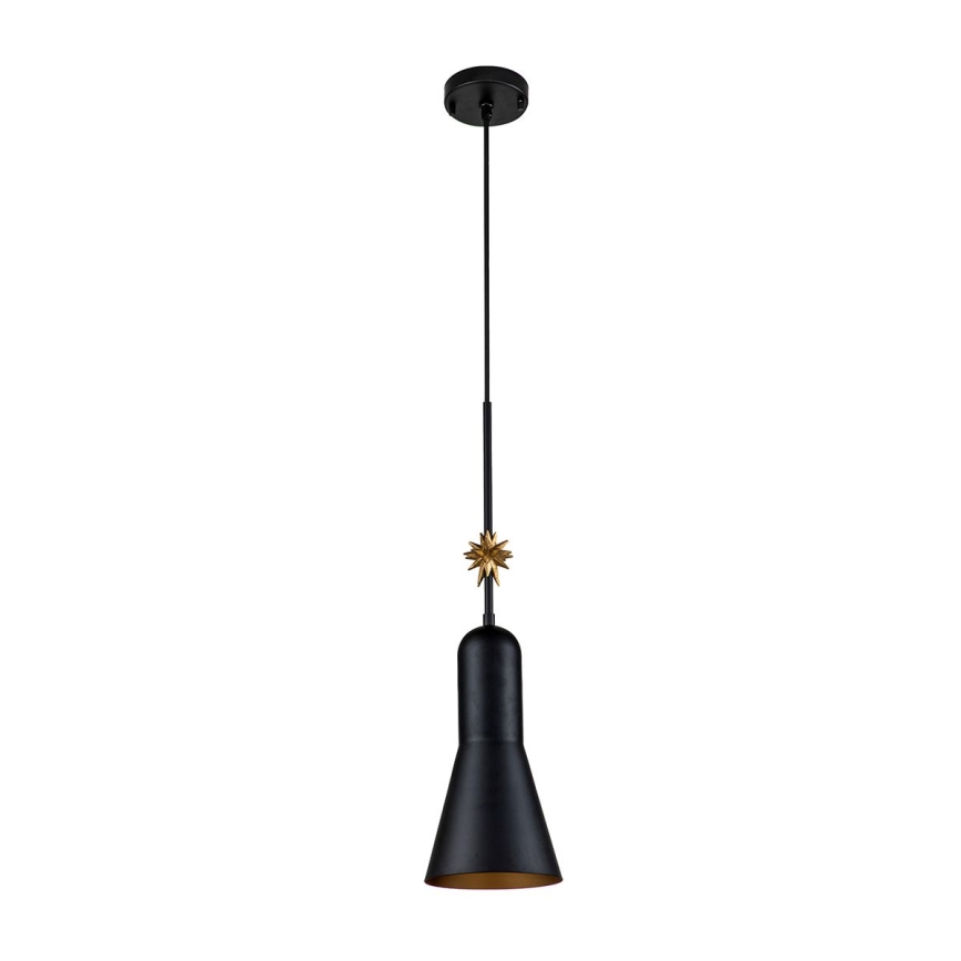 Elstead - Lestenec na vrvici ETOILE 1xE27/60W/230V pr. 17,8 cm črna