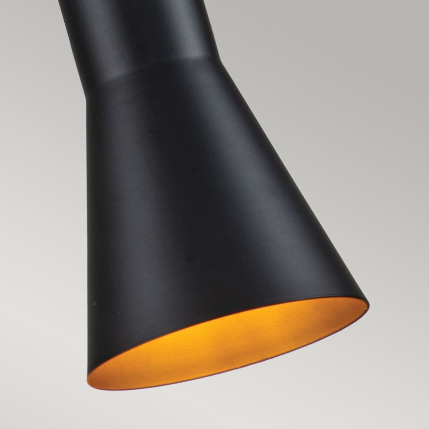 Elstead - Lestenec na vrvici ETOILE 1xE27/60W/230V pr. 13,3 cm črna