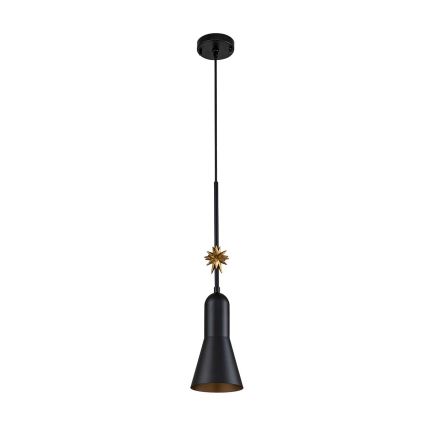 Elstead - Lestenec na vrvici ETOILE 1xE27/60W/230V pr. 13,3 cm črna
