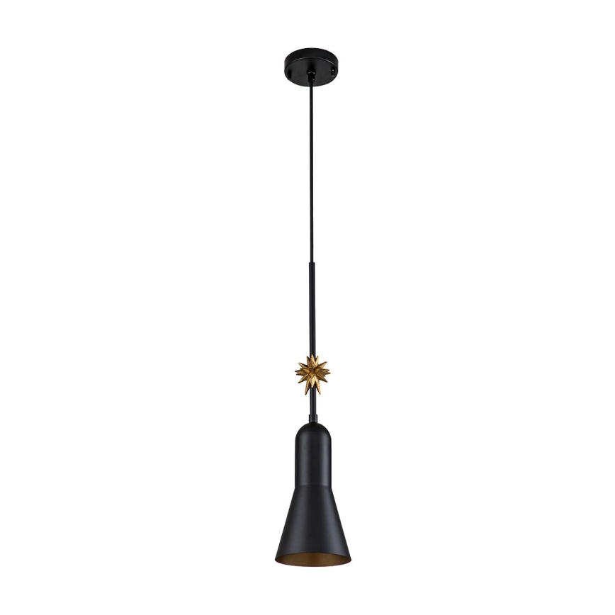 Elstead - Lestenec na vrvici ETOILE 1xE27/60W/230V pr. 13,3 cm črna