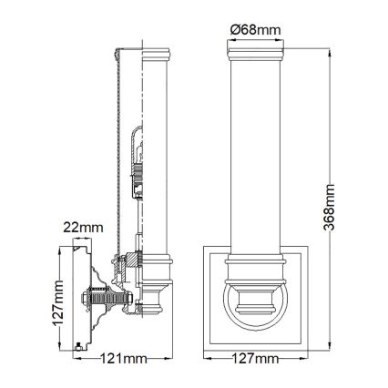 Elstead FE-PAYNE1-BATH - LED Kopalniška stenska svetilka PAYNE 1xG9/3W/230V IP44