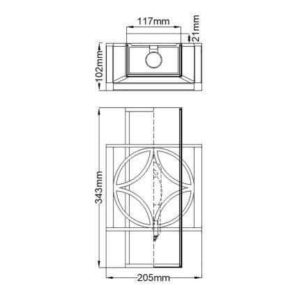 Elstead FE-REMY1 - Stenska svetilka REMY 1xE14/60W/230V
