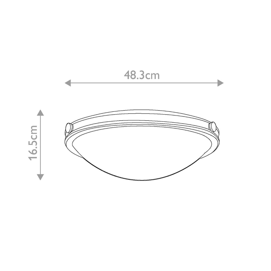 Elstead HK-COLLIER-F-M - Stropna svetilka COLLIER 3xE27/60W/230V
