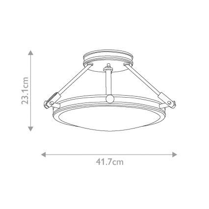 Elstead HK-COLLIER-SF-S - Lestenec COLLIER 3xE14/60W/230V