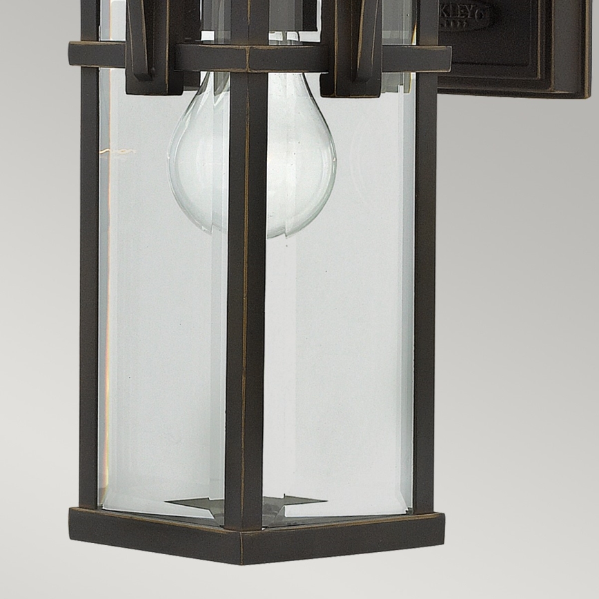 Elstead HK-MANHATTAN2-S - Zunanja stenska svetilka MANHATTAN 1xE27/100W/230V IP44