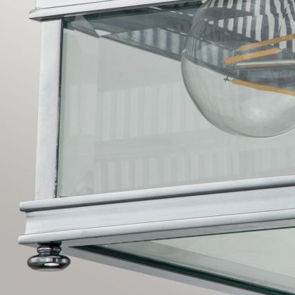 Elstead - Zunanja stropna svetilka HOLBORN 2xE27/60W/230V IP44 sijajni krom