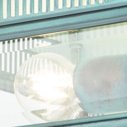 Elstead - Zunanje stropno svetilo HOLBORN 2xE27/60W/230V IP44 turkizno