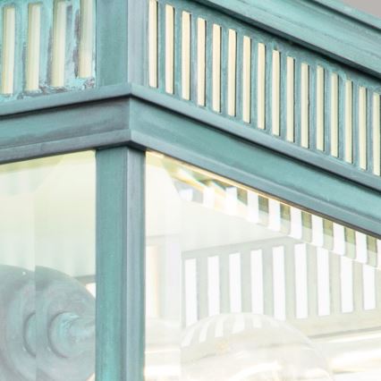 Elstead - Zunanje stropno svetilo HOLBORN 2xE27/60W/230V IP44 turkizno