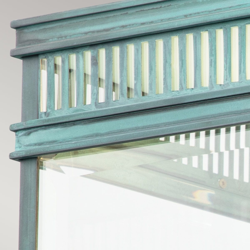 Elstead - Zunanje stropno svetilo HOLBORN 2xE27/60W/230V IP44 turkizno