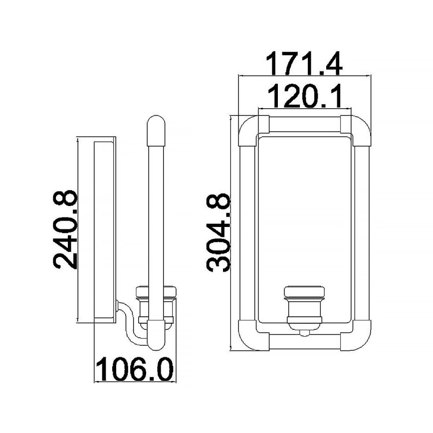 Elstead KL-IMAHN1 - Stenska svetilka IMAHN 1xE27/60W/230V