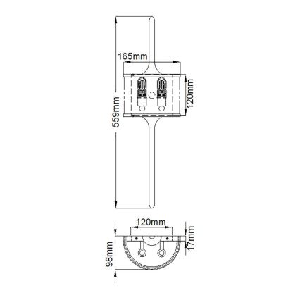 Elstead - LED Kopalniška svetilka MONA 2xG9/3,5W/230V IP44 sijajni krom