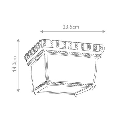 Elstead KL-VENETIAN-F - Zunanja stropna svetilka VENETIAN 2xE14/40W/230V IP44