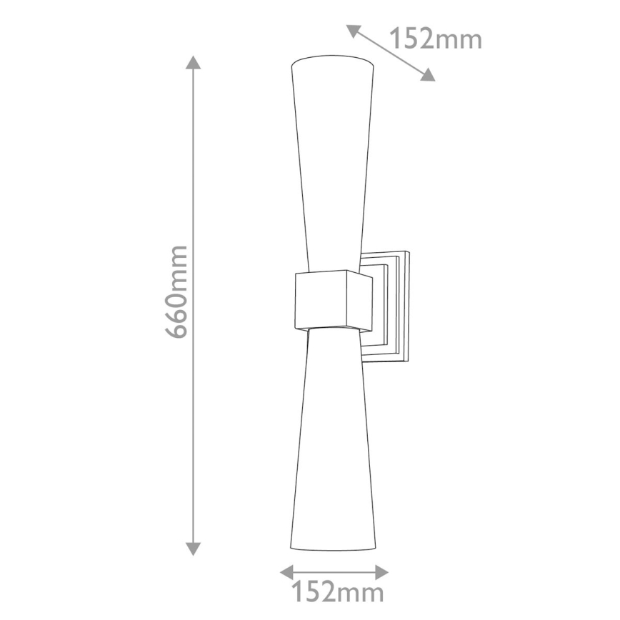 Elstead - LED kopalniška stenska svetilka KRISTY 2xG9/4W/230V IP44 bakrena