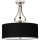 Elstead - LED Kopalniški lestenec na drogu FALMOUTH 1xG9/3W/230V IP44 črna/sijajni krom