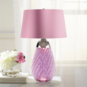 Elstead - LED Namizna svetilka LENA 1xE27/40W/230V + 1xGU10/7W 74 cm roza