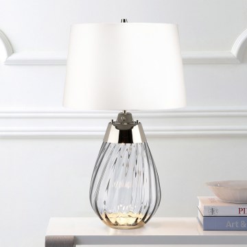 Elstead - LED Namizna svetilka LENA 1xE27/60W/230V + 1xGU10/7W 60,5 cm bela