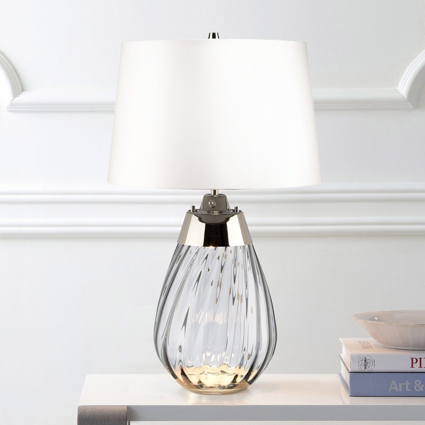 Elstead - LED Namizna svetilka LENA 1xE27/60W/230V + 1xGU10/7W 60,5 cm bela