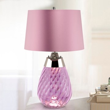 Elstead - LED Namizna svetilka LENA 1xE27/60W/230V + 1xGU10/7W 60,5 cm roza