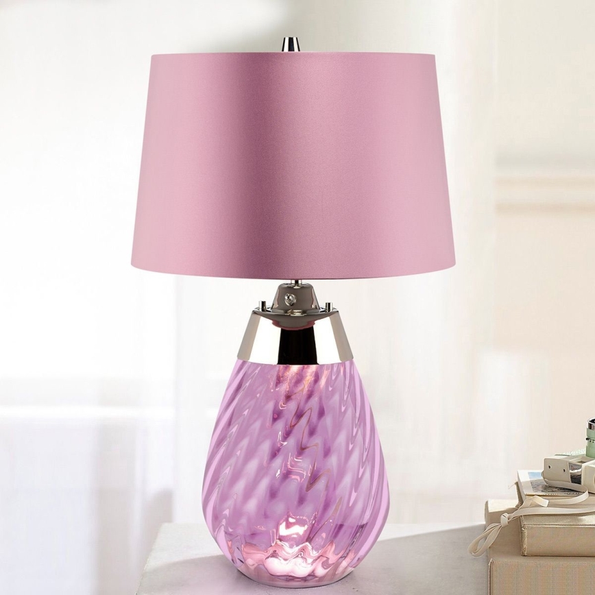 Elstead - LED Namizna svetilka LENA 1xE27/60W/230V + 1xGU10/7W 60,5 cm roza